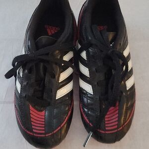 Adidas Black and Red Soccer Cleats